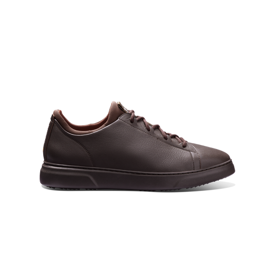 Hubbard Flight Espresso Brown Leather on Brown Sole Sneakers 