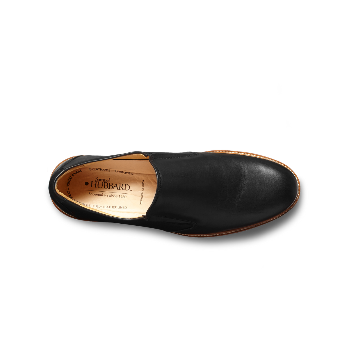 Samuel Hubbard Free Spirit Loafers Mens 11.5 M Black Leather Penny Loafers Shoes Samuel Hubbard Free Spirit Black Leather Slip-On Loafer  main image 2