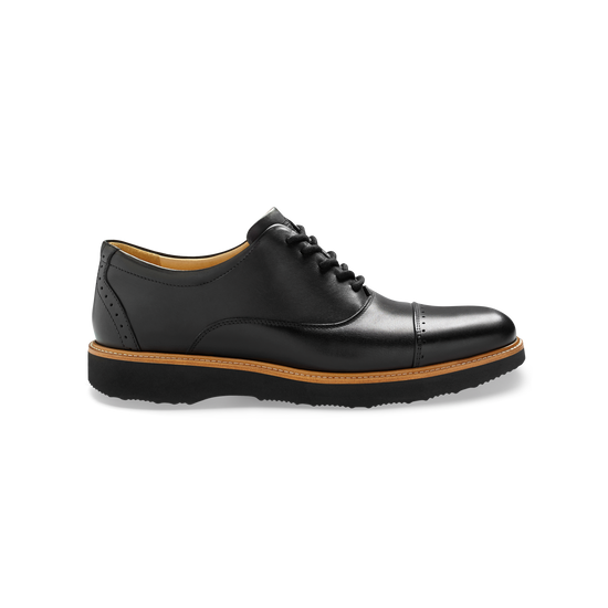 Market Cap Black Leather Brogue Dress Shoes profile