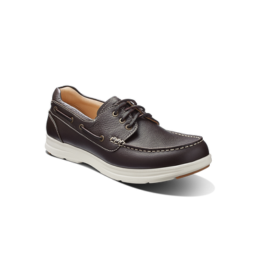 New Endeavor | Men's Leather Boat Shoes | Espresso Brown Leather